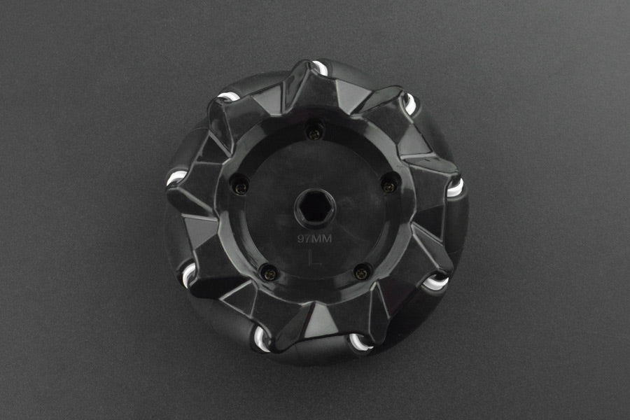 Black Mecanum Wheel (97mm) - Left