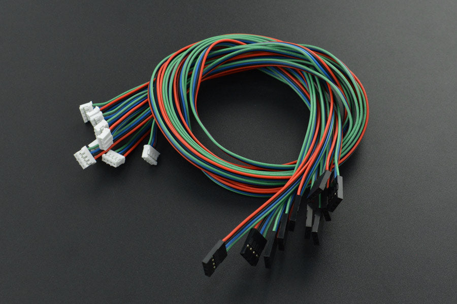 Gravity: 4Pin I2C/UART Sensor Cable for Arduino - 50cm (10 Pack)