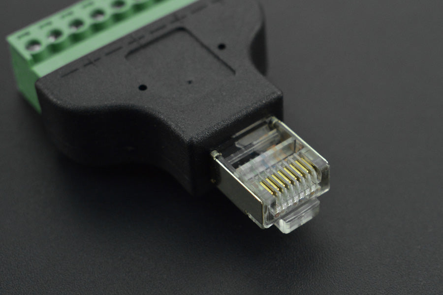 Ethernet RJ45 Male Plug Terminal Block