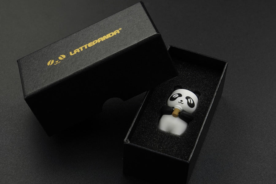 Cute LattePanda 64GB Silicone USB 3.0 Flash Drive (Model: Holding Coffee)