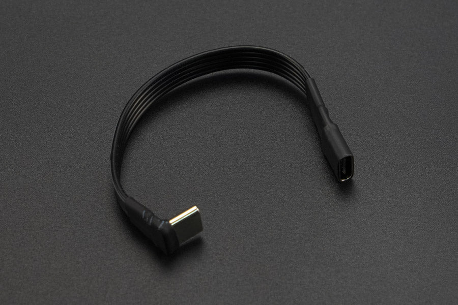 Type-C L-Shaped Male to Female Extension Cable