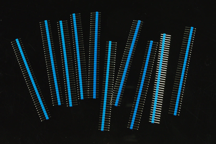 0.1″ (2.54 mm) Arduino Male Pin Headers (Straight Blue 10PCS)