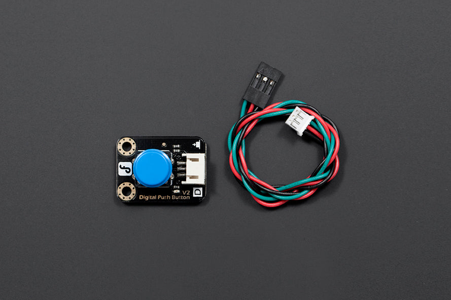 Gravity: Digital Push Button (Blue) — Robot Italy