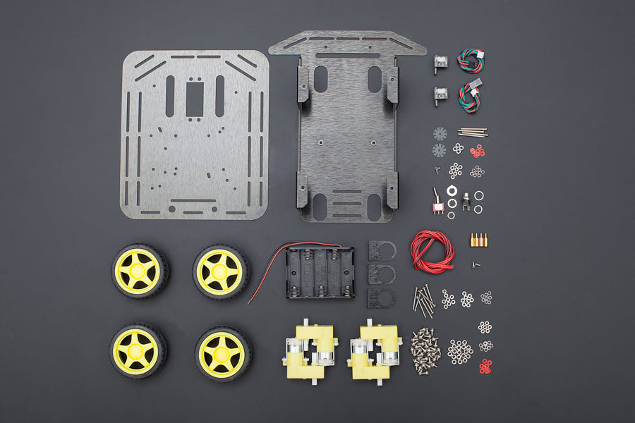 Baron-4WD Mobile Robot Platform for Arduino with Encoder