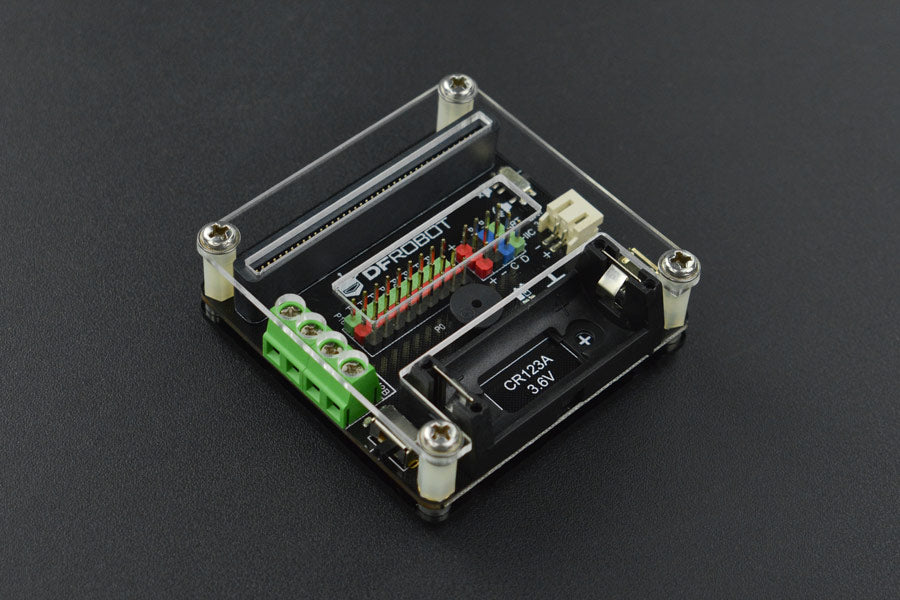 micro: IO-BOX Expansion Board with On-board Li-ion Battery Power