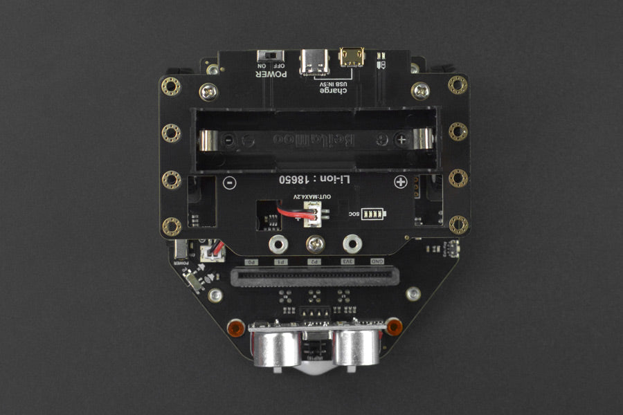 micro:Maqueen Plus V2 (18650 Battery) with HUSKYLENS and micro:bit V2