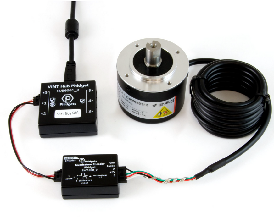 Rotary Encoder - 12mm Solid Shaft 1000CPR with Index