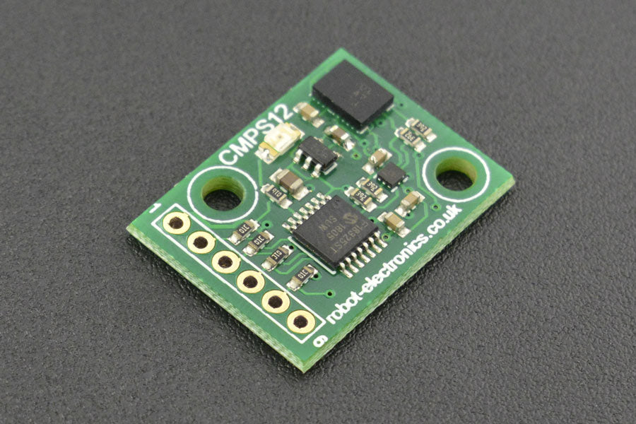 Tilt Compensated Magnetic Compass (CMPS12) — Robot Italy