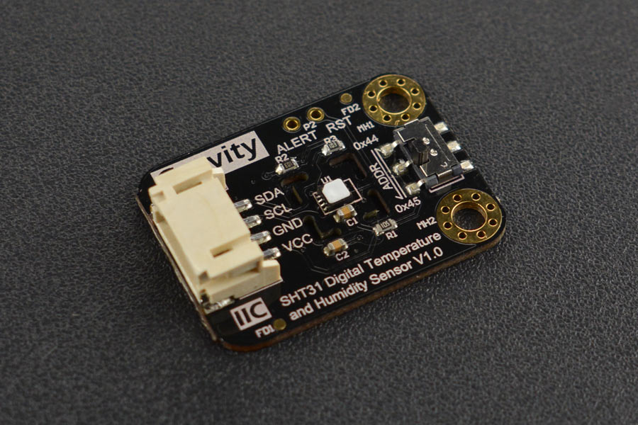 Gravity: SHT31-F Digital Temperature and Humidity Sensor