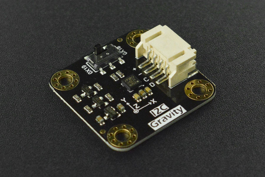 Gravity: I2C H3LIS200DL Triple Axis Accelerometer (±100g/±200g)