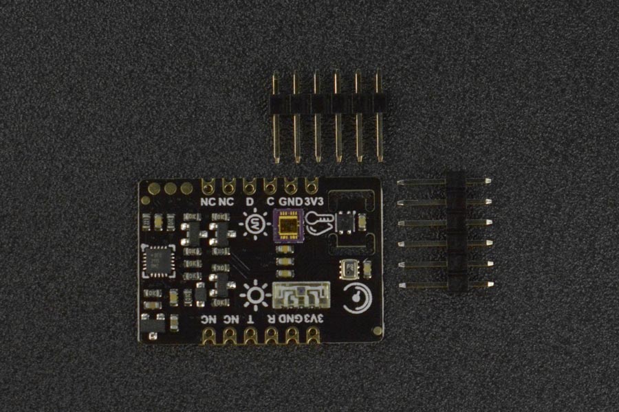 Fermion: Temperature &amp; Humidity(SHTC3), Pressure(BMP280), Ambient Light(VEML7700) and UV(ML8511) Sensor(Breakout)