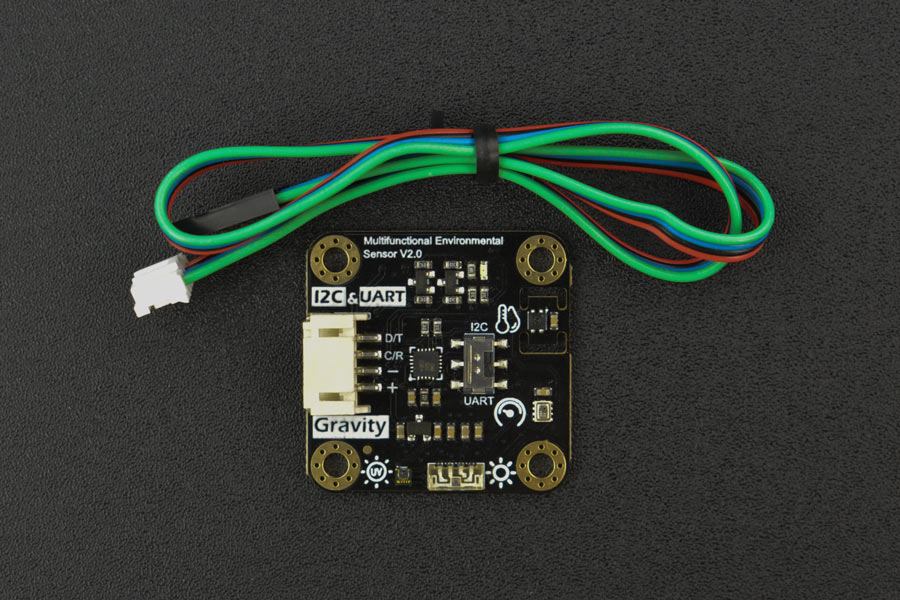 Gravity: High Accuracy Temperature, Humidity, Pressure, Ambient Light and UV Sensor - I2C/UART