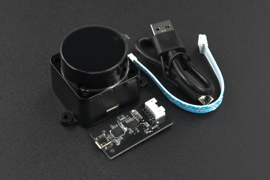 DTOF LD19 Laser LiDAR Sensor Kit (12m) 