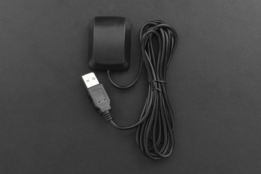 USB GPS Receiver with 2m Extension Cable (Compatible with Raspberry Pi/ LattePanda/ Jetson Nano)