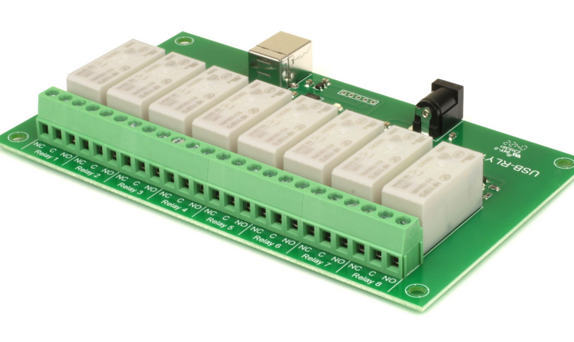 16Amp, 8 Channel USB Relay Module 