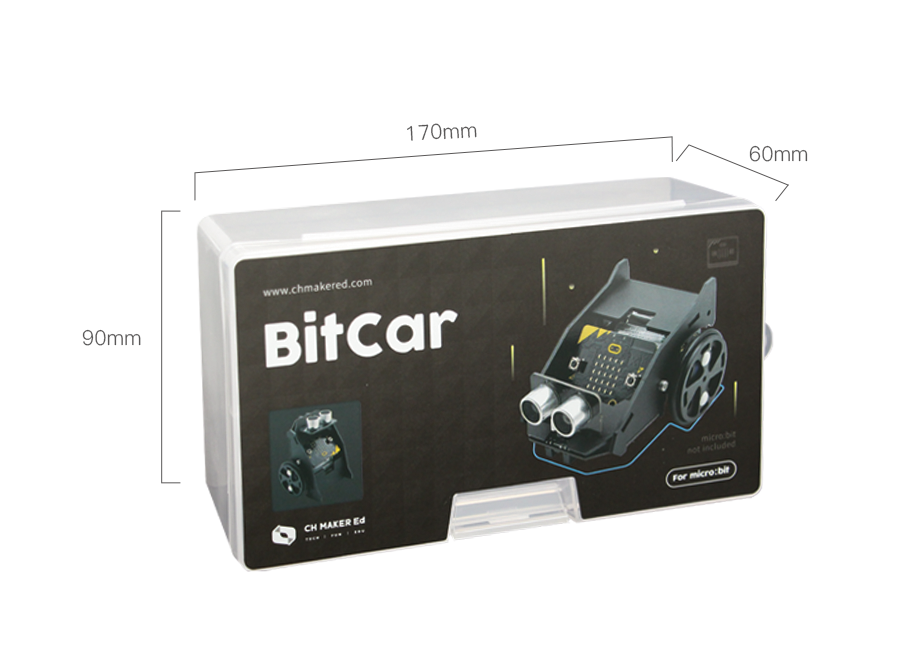 BITCAR - Autonomous Line Following & Obstacle Avoiding Car for Micro:bit with Free Course