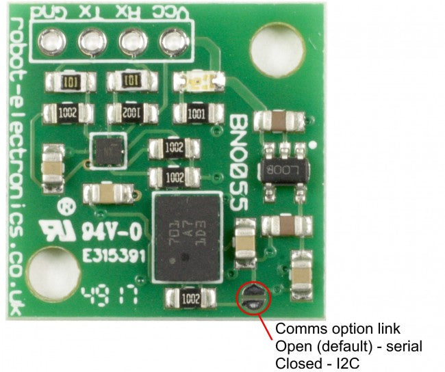 BNO055 - BOSCH 9 axis absolute orientation sensor