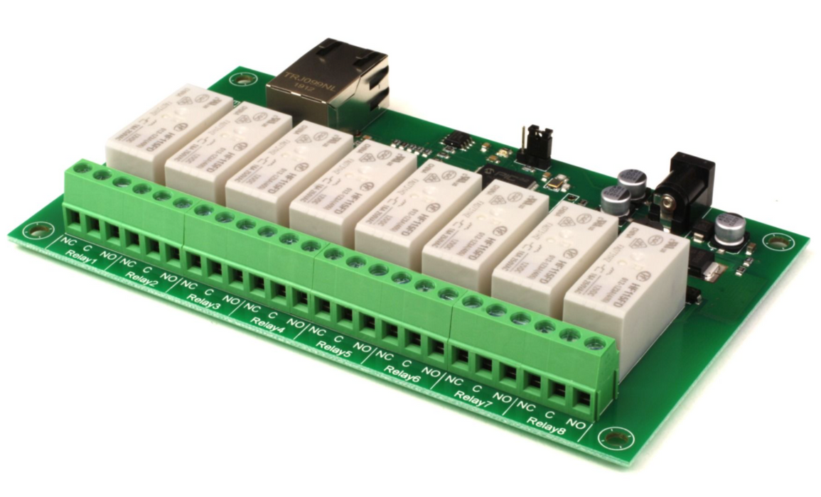 ETH008-B - 8 relay outputs at 16A