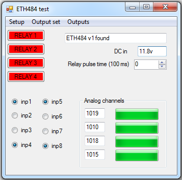ETH484-B - 4 x 16A ethernet relay