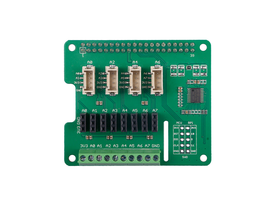 8-Channel 12-Bit ADC for Raspberry Pi