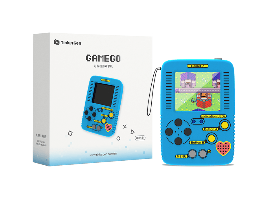 GameGo - handheld console, code your own games with MakeCode with Free Course