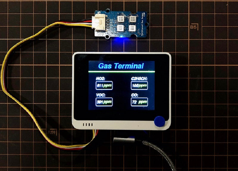 Grove - Multichannel Gas Sensor v2 - Besides CO, NO2, C2H5CH, VOC - MEMS gas sensor