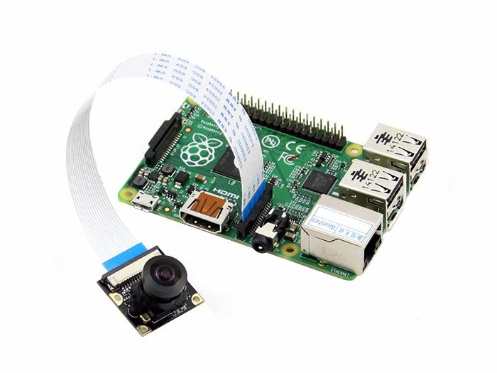 Raspberry Pi Wide Angle Camera Module - Fisheye Lens, 160 AoV, adjustable camera, 4 screw holes mounted, suitable for large landscape surveillance