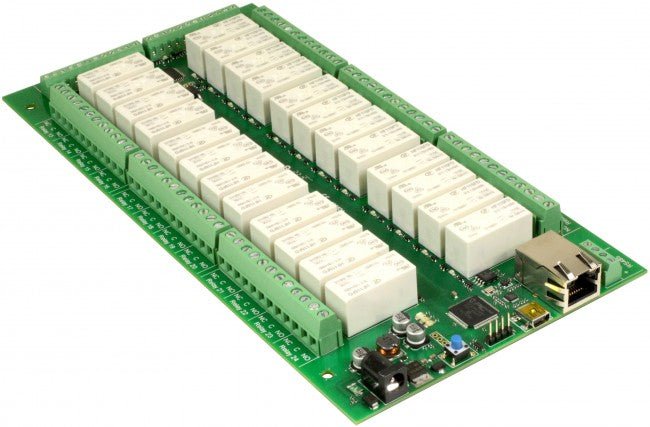 dS2824 - 24 x 16A ethernet relay + 24 Snubbers