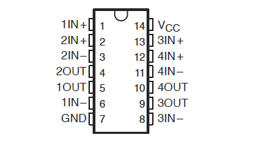 LM3900N - Amplificatore Operazionale Quadruplo — Robot Italy