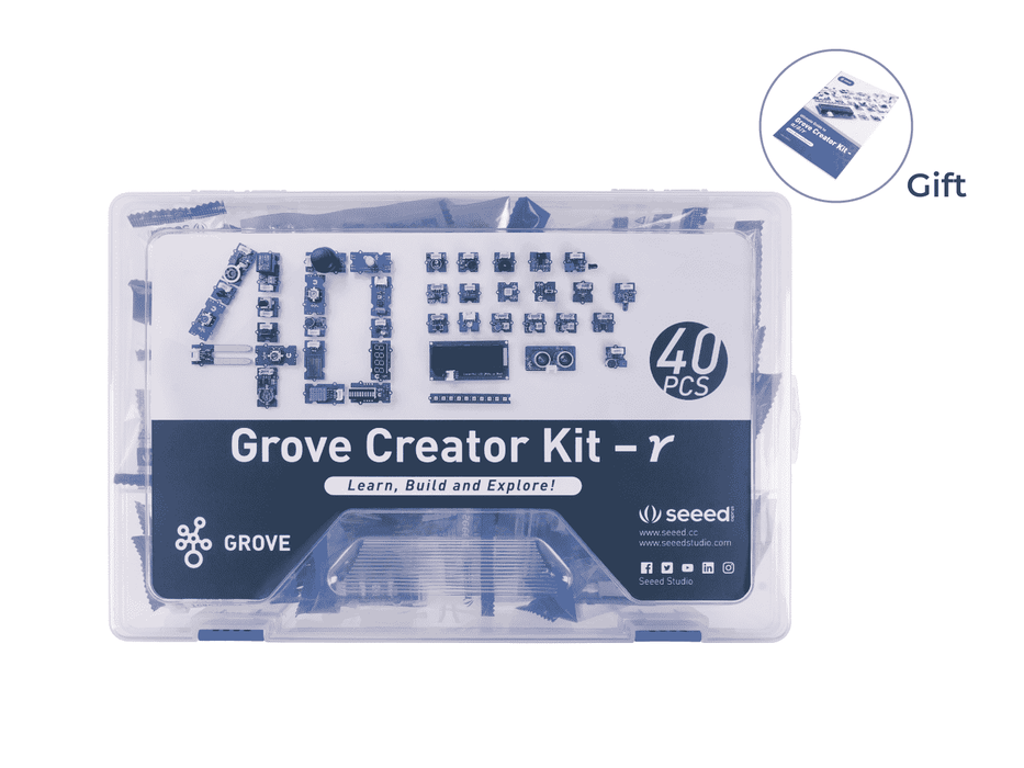 Grove Creator Kit - γ / 40 Grove functional modules in one box, cost-effective, free&detailed tutorials, beginner-friendly, project-helper