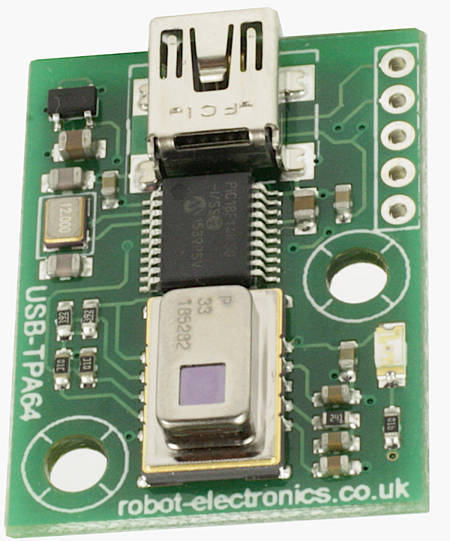 USB-TPA64 - High Precision Infrared Array Sensor USB — Robot Italy